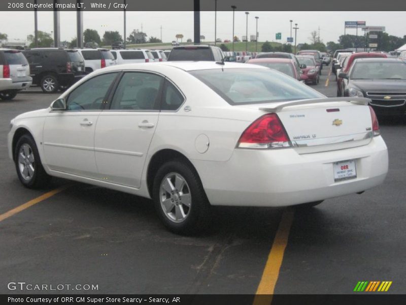 White / Gray 2008 Chevrolet Impala LT