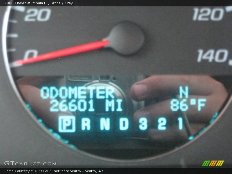 White / Gray 2008 Chevrolet Impala LT