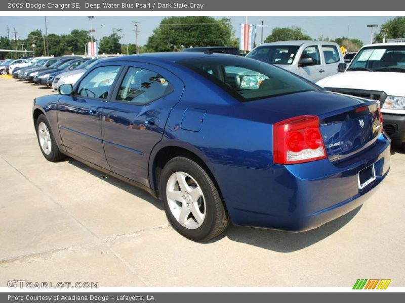 Deep Water Blue Pearl / Dark Slate Gray 2009 Dodge Charger SE