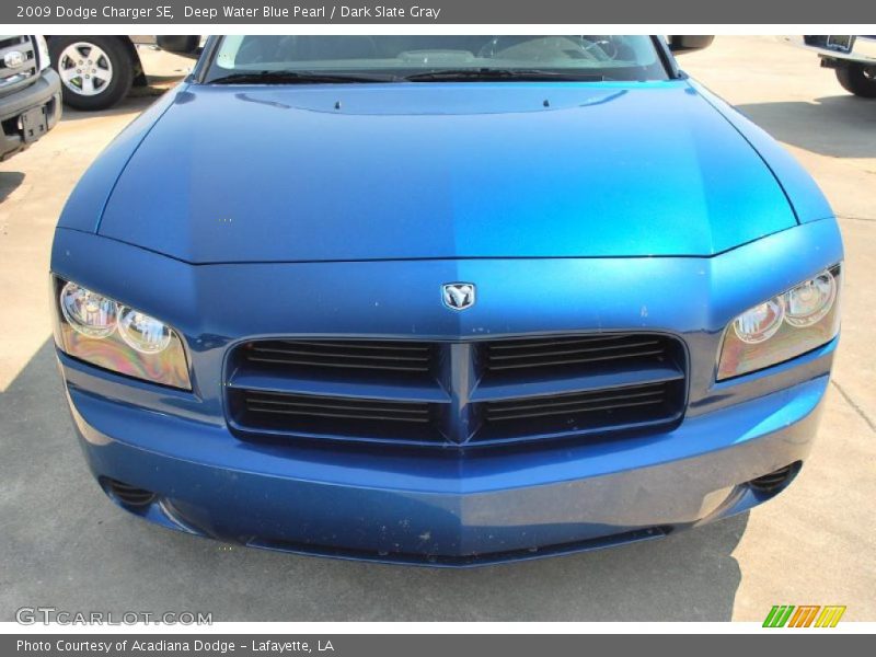 Deep Water Blue Pearl / Dark Slate Gray 2009 Dodge Charger SE