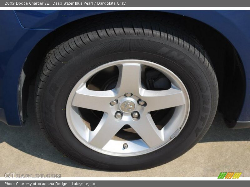Deep Water Blue Pearl / Dark Slate Gray 2009 Dodge Charger SE