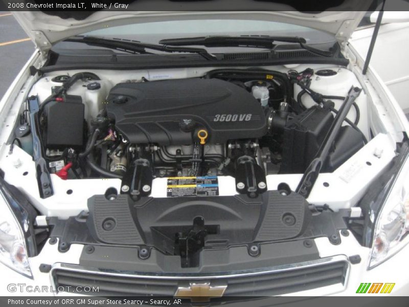 White / Gray 2008 Chevrolet Impala LT