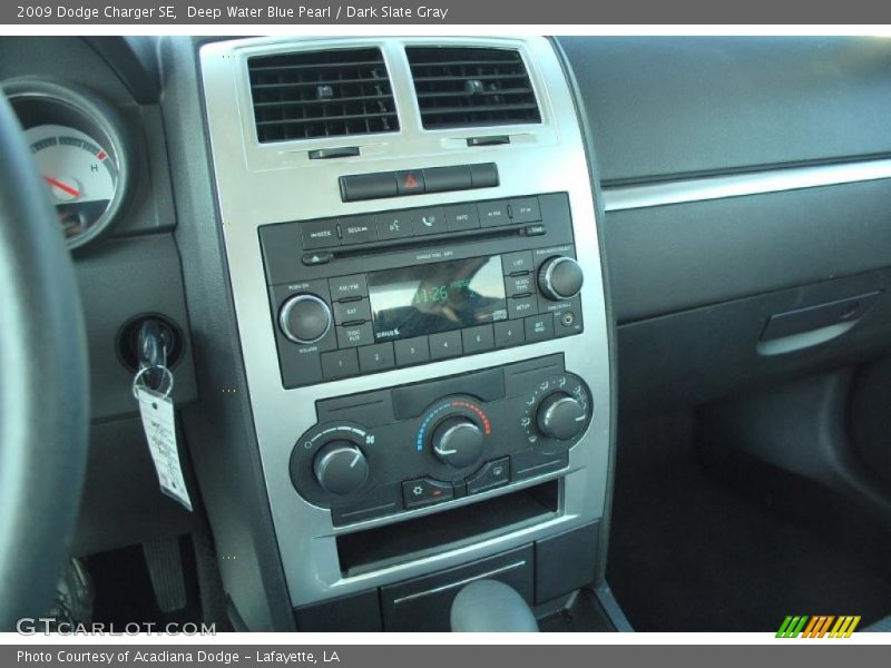 Deep Water Blue Pearl / Dark Slate Gray 2009 Dodge Charger SE
