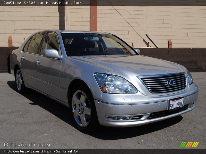 Mercury Metallic / Black 2005 Lexus LS 430 Sedan