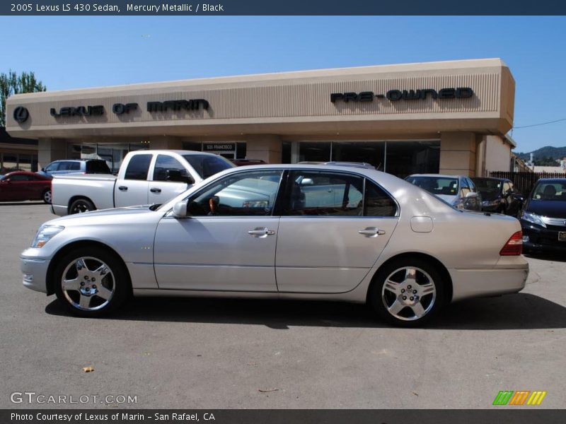 Mercury Metallic / Black 2005 Lexus LS 430 Sedan