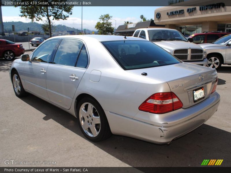 Mercury Metallic / Black 2005 Lexus LS 430 Sedan