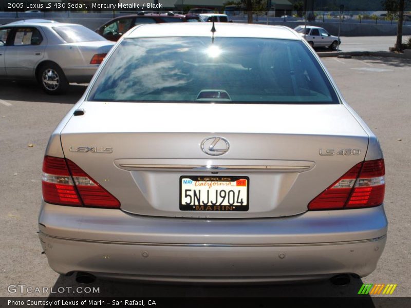 Mercury Metallic / Black 2005 Lexus LS 430 Sedan