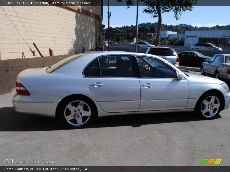 Mercury Metallic / Black 2005 Lexus LS 430 Sedan