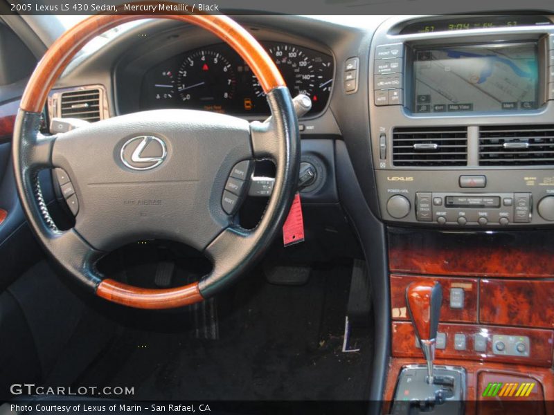 Mercury Metallic / Black 2005 Lexus LS 430 Sedan