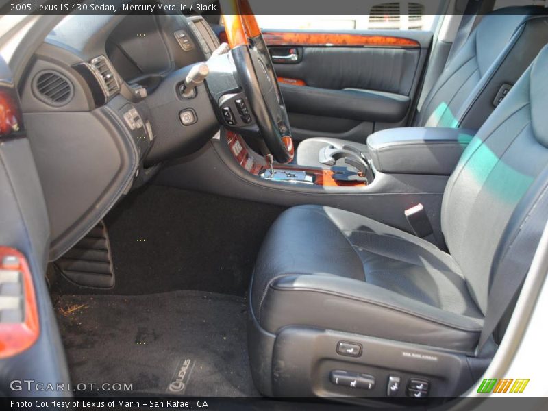 Mercury Metallic / Black 2005 Lexus LS 430 Sedan