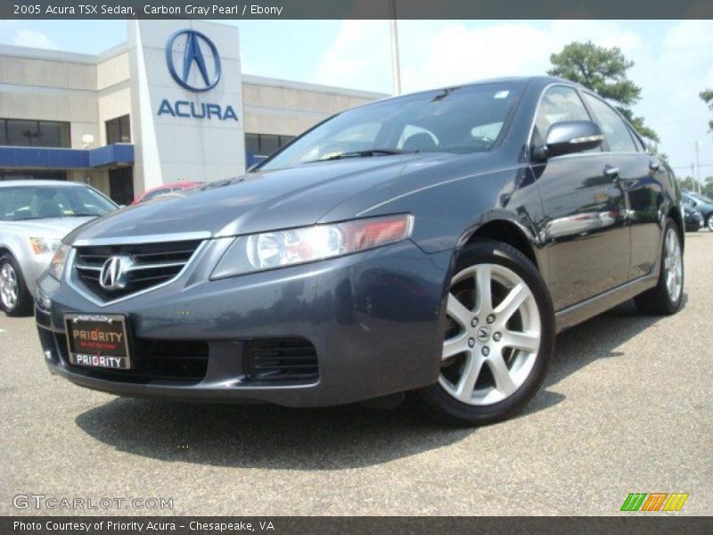 Carbon Gray Pearl / Ebony 2005 Acura TSX Sedan