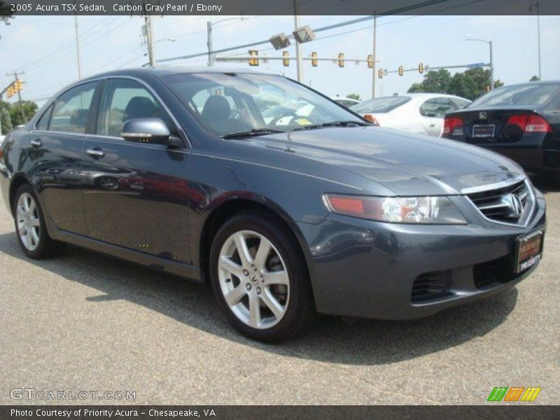 Carbon Gray Pearl / Ebony 2005 Acura TSX Sedan