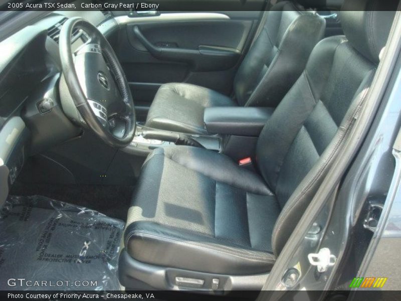 Carbon Gray Pearl / Ebony 2005 Acura TSX Sedan