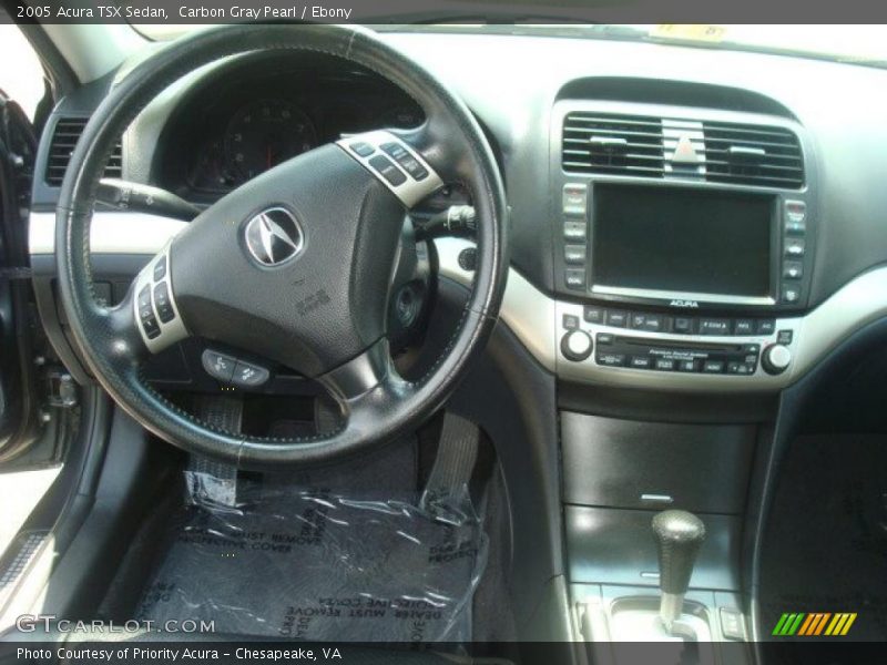 Carbon Gray Pearl / Ebony 2005 Acura TSX Sedan