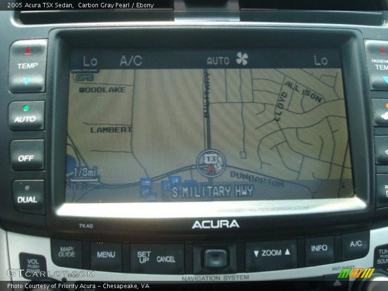 Carbon Gray Pearl / Ebony 2005 Acura TSX Sedan