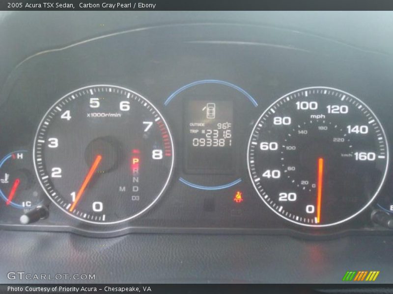 Carbon Gray Pearl / Ebony 2005 Acura TSX Sedan
