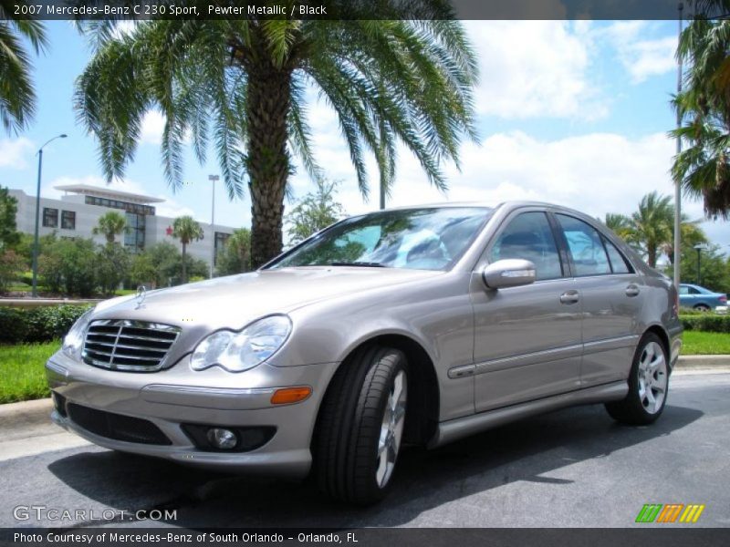 Pewter Metallic / Black 2007 Mercedes-Benz C 230 Sport