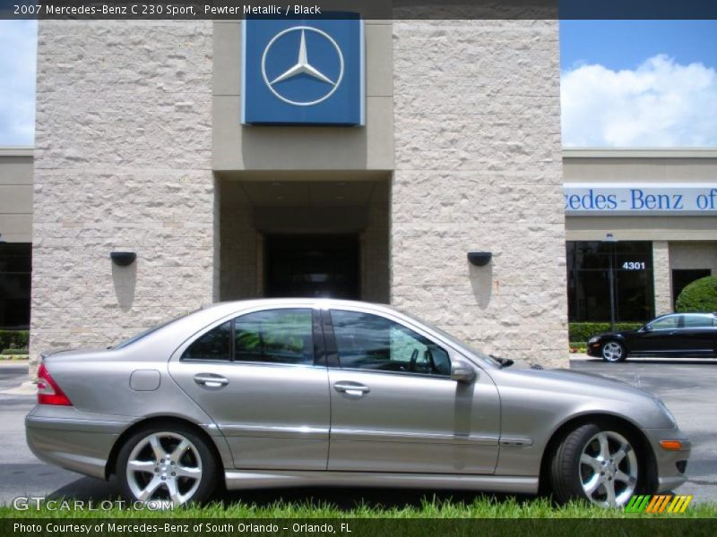 Pewter Metallic / Black 2007 Mercedes-Benz C 230 Sport