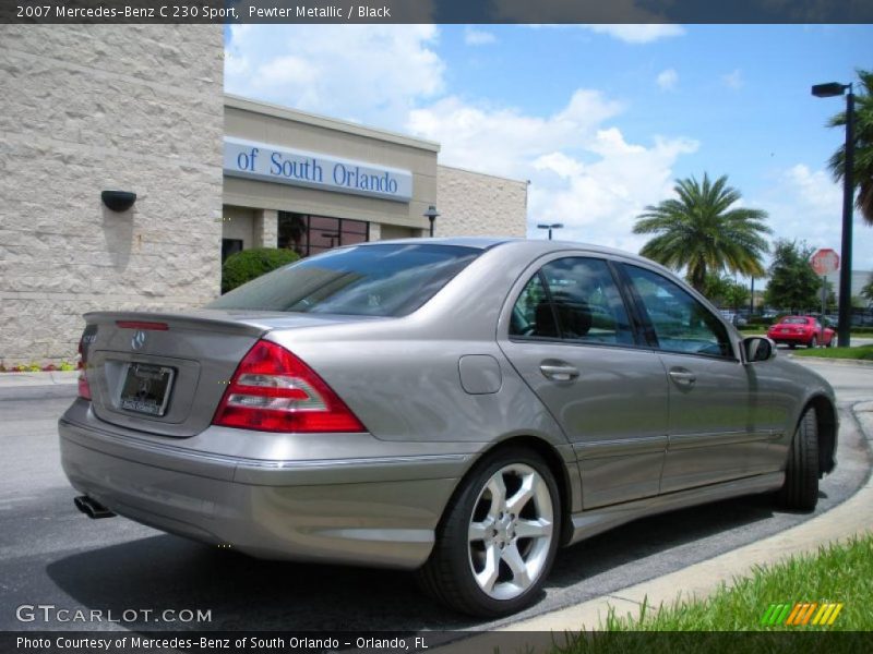 Pewter Metallic / Black 2007 Mercedes-Benz C 230 Sport