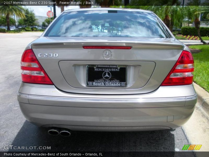 Pewter Metallic / Black 2007 Mercedes-Benz C 230 Sport