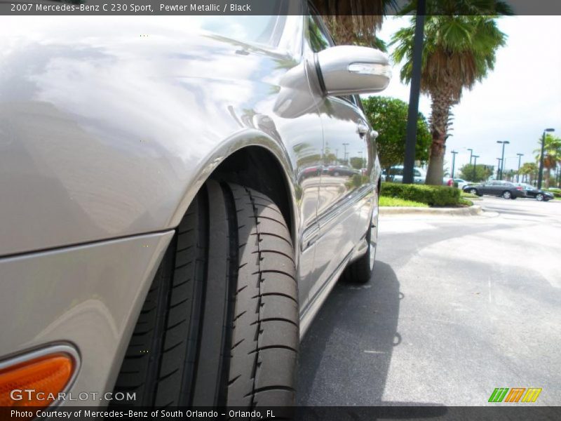 Pewter Metallic / Black 2007 Mercedes-Benz C 230 Sport