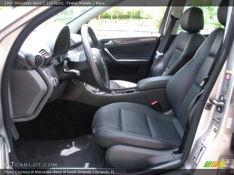Pewter Metallic / Black 2007 Mercedes-Benz C 230 Sport