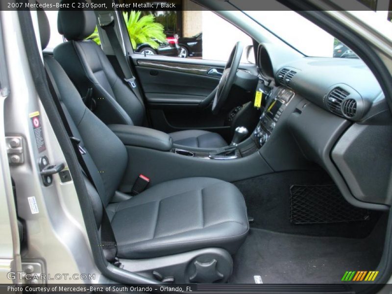 Pewter Metallic / Black 2007 Mercedes-Benz C 230 Sport