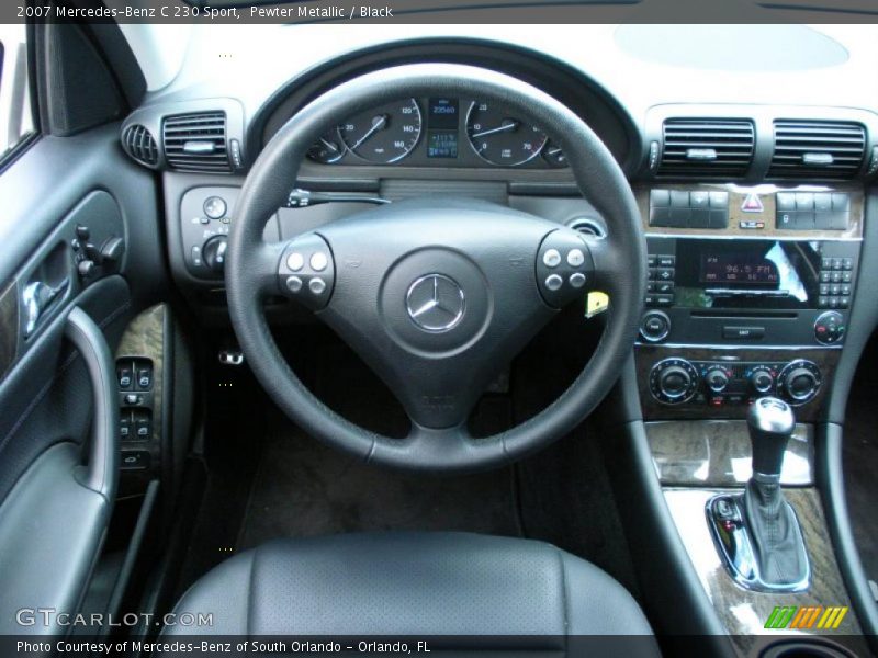 Pewter Metallic / Black 2007 Mercedes-Benz C 230 Sport