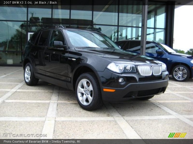 Jet Black / Black 2007 BMW X3 3.0si