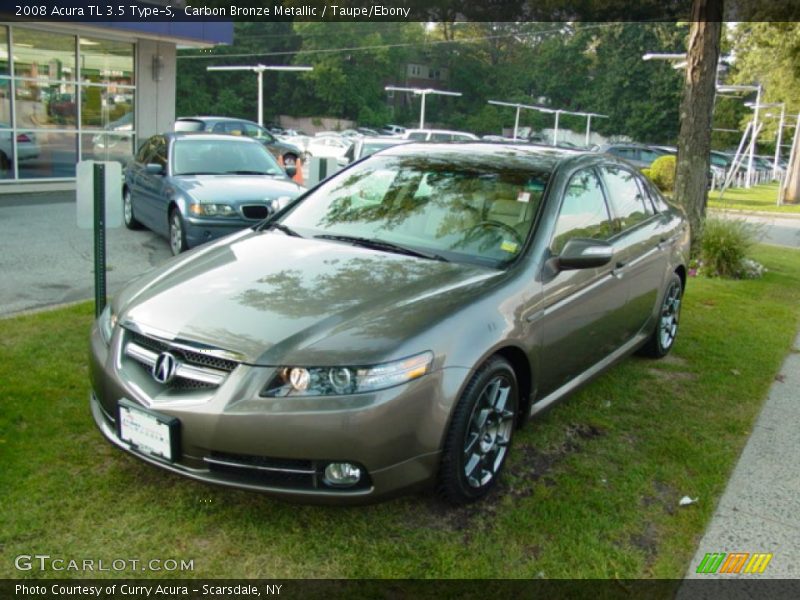 Carbon Bronze Metallic / Taupe/Ebony 2008 Acura TL 3.5 Type-S