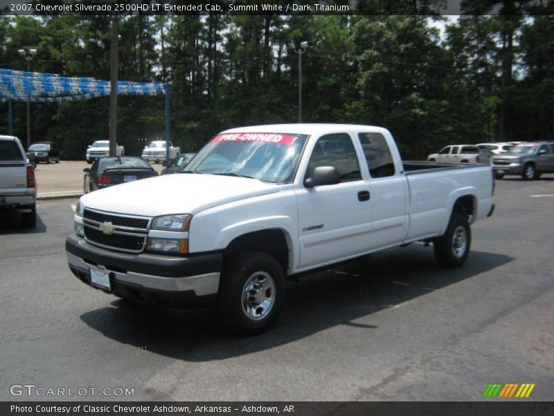 Summit White / Dark Titanium 2007 Chevrolet Silverado 2500HD LT Extended Cab