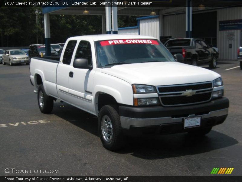 Summit White / Dark Titanium 2007 Chevrolet Silverado 2500HD LT Extended Cab