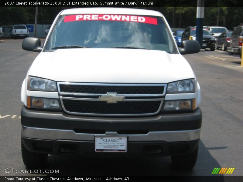 Summit White / Dark Titanium 2007 Chevrolet Silverado 2500HD LT Extended Cab