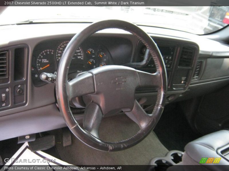 Summit White / Dark Titanium 2007 Chevrolet Silverado 2500HD LT Extended Cab
