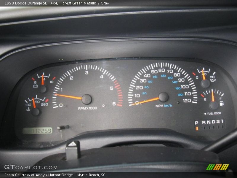 Forest Green Metallic / Gray 1998 Dodge Durango SLT 4x4