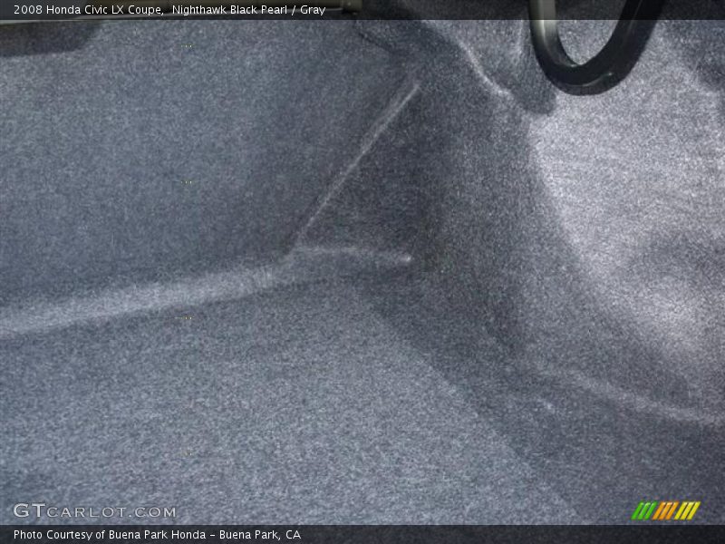 Nighthawk Black Pearl / Gray 2008 Honda Civic LX Coupe