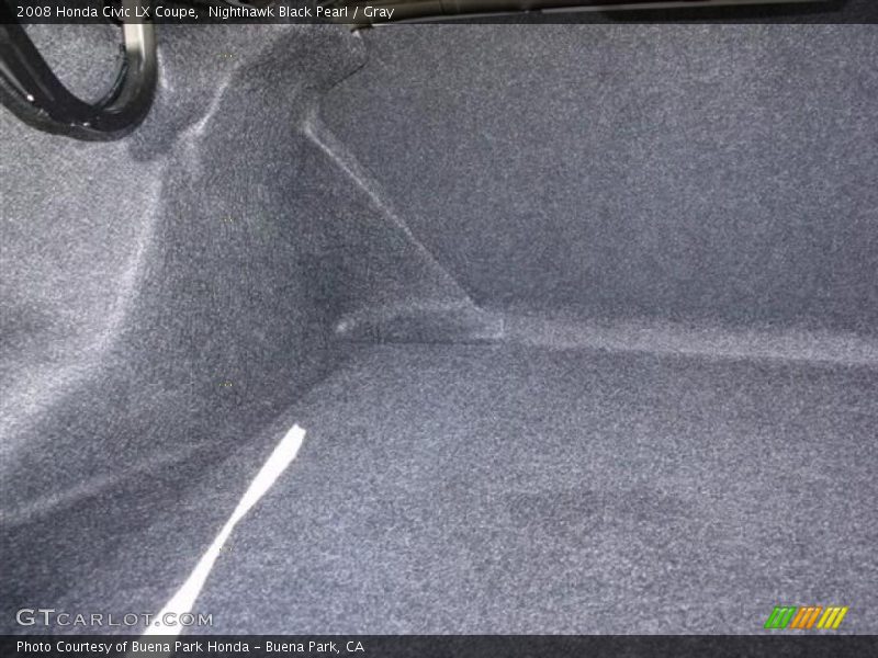 Nighthawk Black Pearl / Gray 2008 Honda Civic LX Coupe