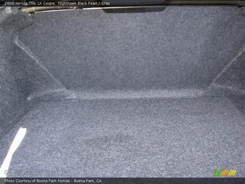 Nighthawk Black Pearl / Gray 2008 Honda Civic LX Coupe
