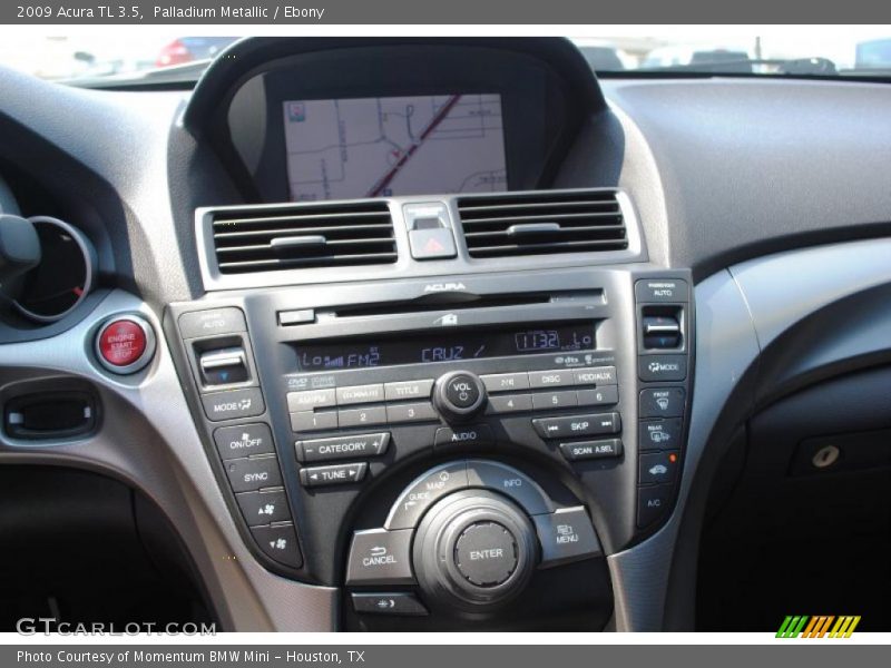 Palladium Metallic / Ebony 2009 Acura TL 3.5