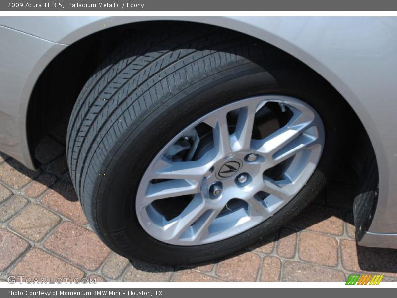 Palladium Metallic / Ebony 2009 Acura TL 3.5
