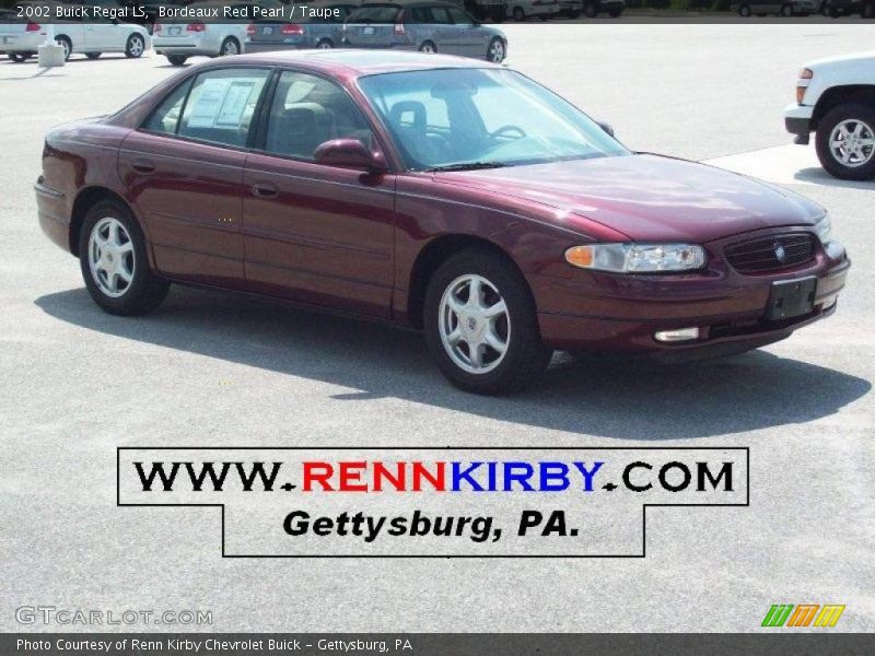 Bordeaux Red Pearl / Taupe 2002 Buick Regal LS