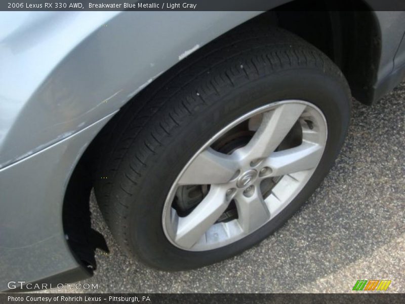 Breakwater Blue Metallic / Light Gray 2006 Lexus RX 330 AWD