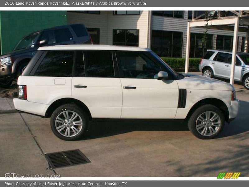 Alaska White / Arabica Brown/Ivory White 2010 Land Rover Range Rover HSE