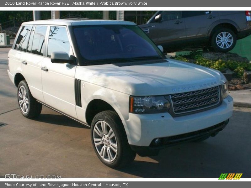 Alaska White / Arabica Brown/Ivory White 2010 Land Rover Range Rover HSE