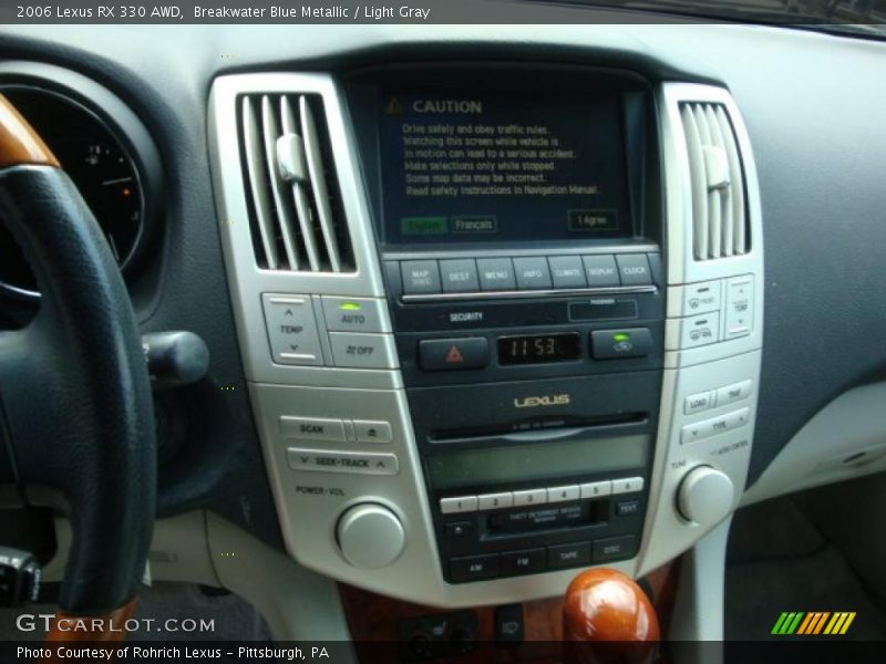 Breakwater Blue Metallic / Light Gray 2006 Lexus RX 330 AWD
