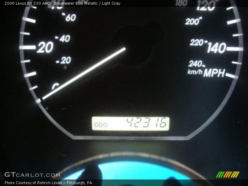 Breakwater Blue Metallic / Light Gray 2006 Lexus RX 330 AWD