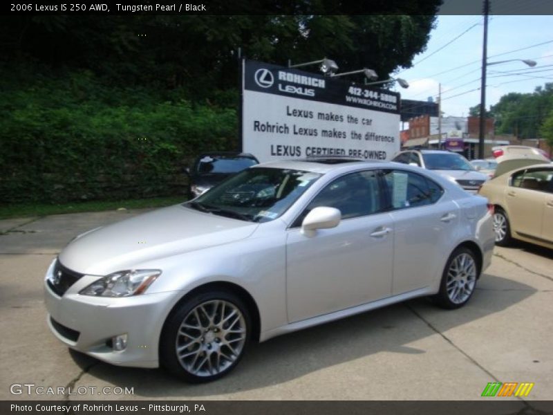 Tungsten Pearl / Black 2006 Lexus IS 250 AWD