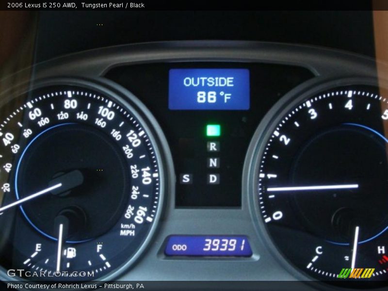 Tungsten Pearl / Black 2006 Lexus IS 250 AWD