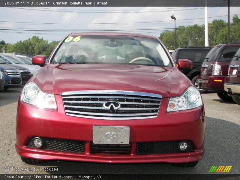 Crimson Roulette Pearl / Wheat 2006 Infiniti M 35x Sedan