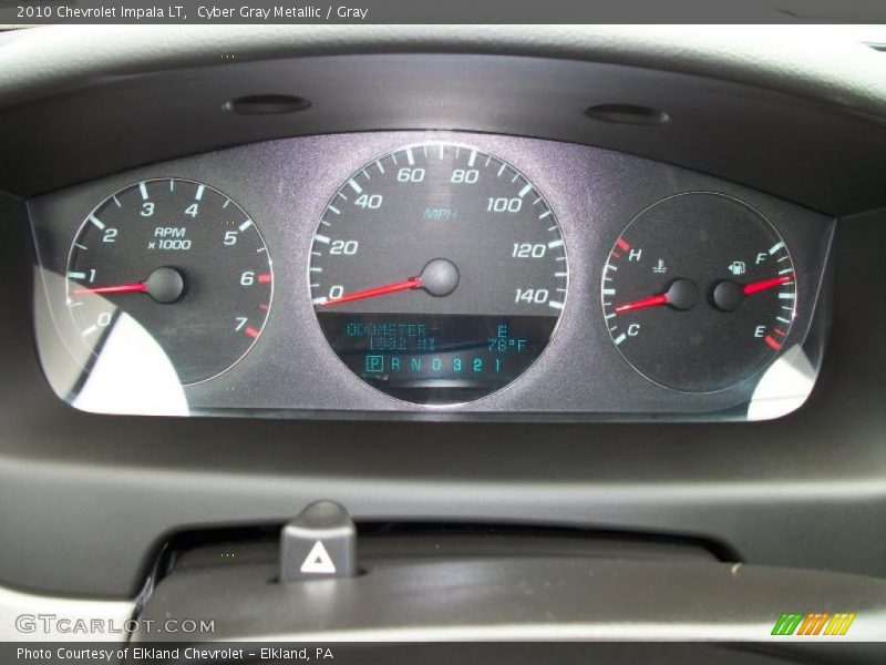 Cyber Gray Metallic / Gray 2010 Chevrolet Impala LT